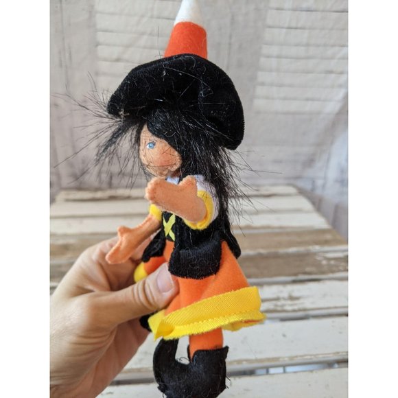 Annalee candy corn witch as is Halloween figurine - Picture 5 of 10